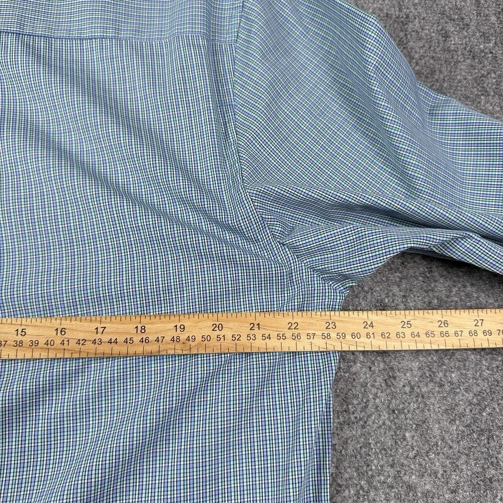 Gunnison Creek Mens Shirt L Tall Micro Check Button Down Long Sleeve NWT